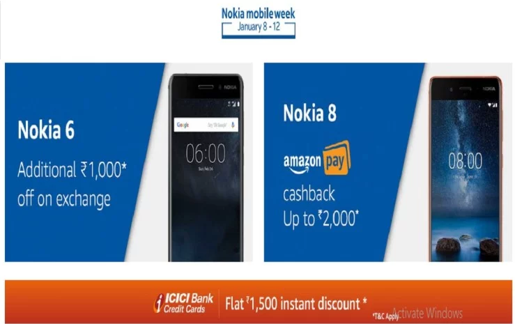 Vबड़ी खुशखबरी: अमेजॉन पर Nokia मोबाइल वीक शुरू, मिल रही 5,500 रुपये तक की छूट